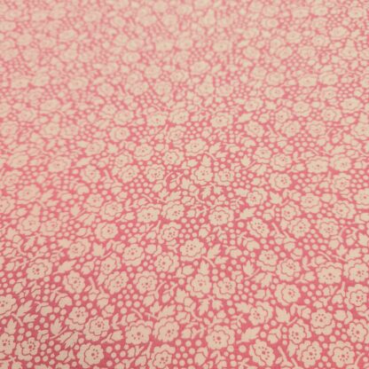 baumwollpopeline blumenmeer rosa