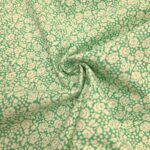 baumwollpopeline blumenmeer grün