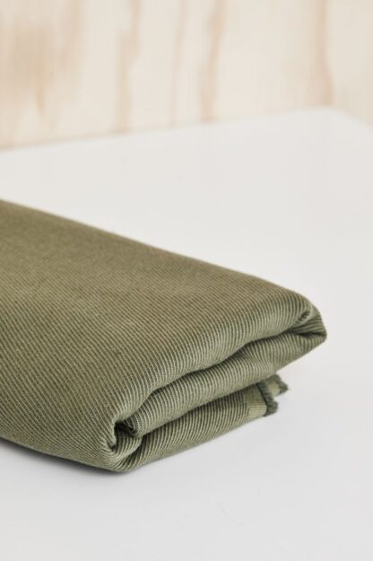 linen cotton twill, mind the maker, OLIVE GREEN