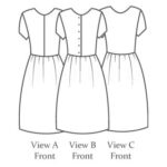 the gathered dress, schnittmuster, the avid seamstress