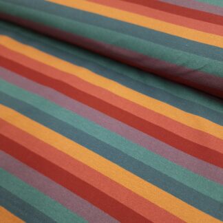french terry rainbow stripes